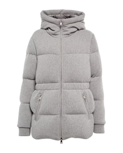 Natural Wool And Cashmere Down Jacket 